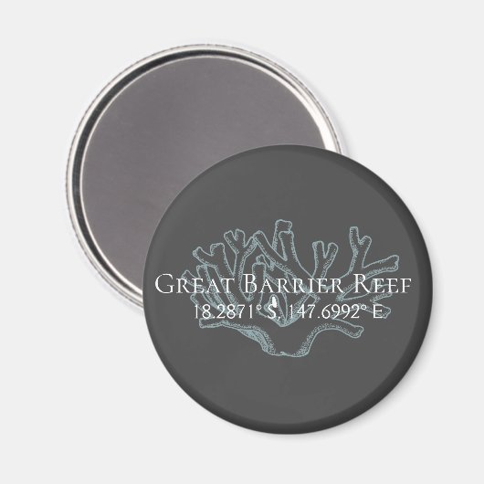 Breitengrad des Great Barrier Reef Magnet (Vorderseite/Rückseite)
