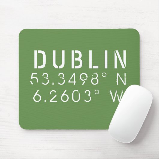 Breitengrad Dublin Mousepad (Mit Mouse)