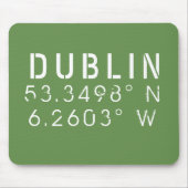 Breitengrad Dublin Mousepad (Vorne)