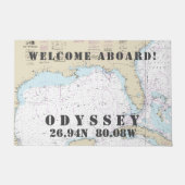 Breitengrad 🌊 Florida Nautical Fußmatte (Vorderseite)