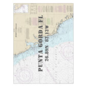 Breitengrad Nautic Punta Gorda Florida Tischdecke (Vorderseite)