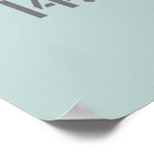 Breitengrad und Längengrad in Neapel Poster (Ecke)