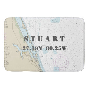Breitengraddiagramm für Nautic Stuart FL Länge Badematte