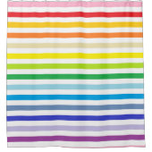 Breiter Frequenzknopf und weiße Streifen Duschvorhang (Vorderseite)