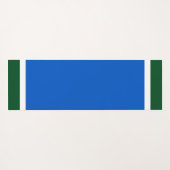 Breiter hellblauer Weißwaldgrün - Farbblock Yogamatte (Rückseite (Horizontal))