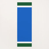 Breiter hellblauer Weißwaldgrün - Farbblock Yogamatte (Rückseite)