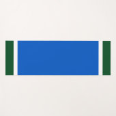 Breiter hellblauer Weißwaldgrün - Farbblock Yogamatte (Vorderseite (Horizontal))