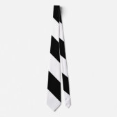 Breiter Hochschulschwarzweiss-streifen Krawatte (Vorderseite)