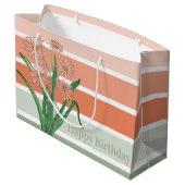 breiter Pastellstreifen Große Geschenktüte (Rückseite Schrägansicht)