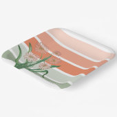 Breiter Pastellstreifen Moderne Pappteller (Gewinkelt)