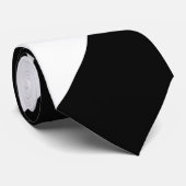 Breiter Regimentsschwarzweiss-streifen Krawatte (Gerollt)