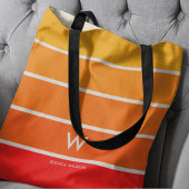 Breiter Sonnenaufgang Monogramm Persönlich Tasche