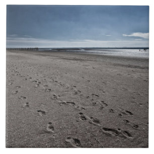 Breiter Strand an der Nordsee Fliese