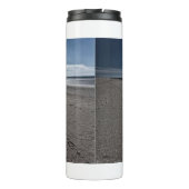 Breiter Strand an der Nordsee Thermosbecher (Rückseite)