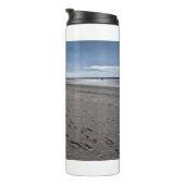 Breiter Strand an der Nordsee Thermosbecher (Nach rechts gedreht)