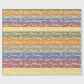 breiter Streifenentwurf Geschenkpapier (Flach)