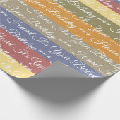 breiter Streifenentwurf Geschenkpapier (Ecke)