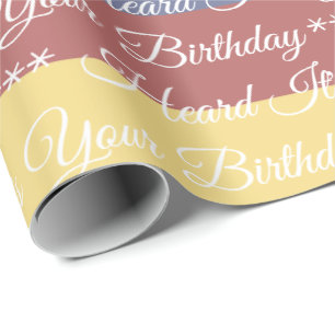 breiter Streifenentwurf Geschenkpapier