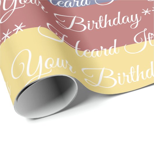 breiter Streifenentwurf Geschenkpapier (Rolleneckpunkt)