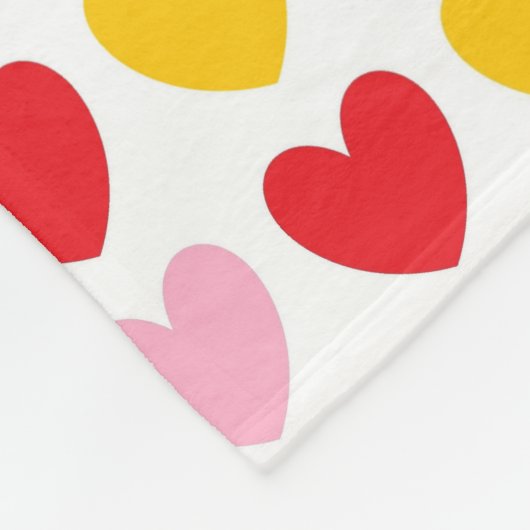 Breitere Spektrum-Regenbogen-Herzen Fleecedecke (Ecke)