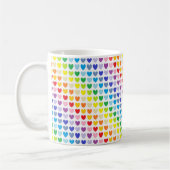 Breitere Spektrum-Regenbogen-Herzen Kaffeetasse (Links)