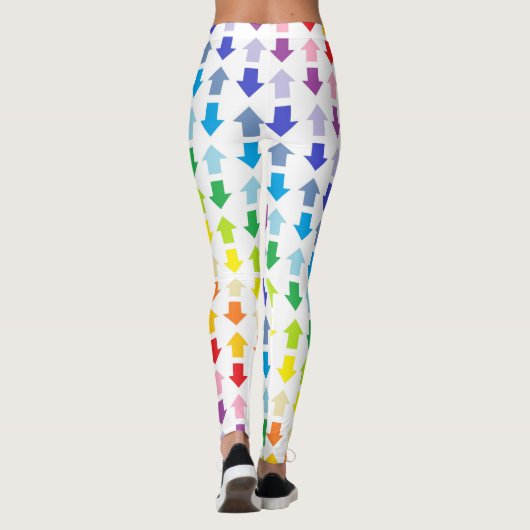 Breitere Spektrum-Regenbogen-Pfeile Leggings (Rückseite)