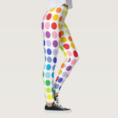 Breitere Spektrum-Regenbogen-Tupfen Leggings (Rechts)