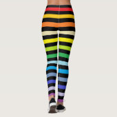 Breiterer Spektrum-Regenbogen und schwarze Leggings (Rückseite)