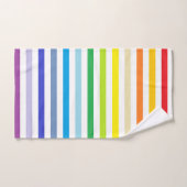 Breiterer Spektrum-Regenbogen und weiße Streifen Badhandtuch Set (Handtuch)