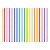 Breiterer Spektrum-Regenbogen und weiße Streifen Tischdecke (Vorderseite (Horizontal))
