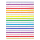 Breiterer Spektrum-Regenbogen und weiße Streifen Tischdecke (Vorderseite)