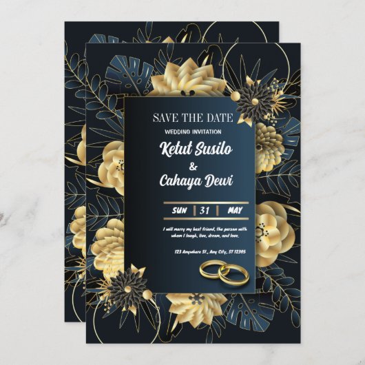 BREITERSUCHUNG, SAVE THE DATE EINLADUNG (Vorne/Hinten)