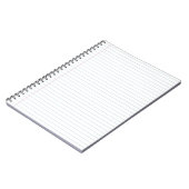 Breites angeordnetes Notizbuch Notizblock (Linke Seite)