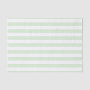 Breites blasses milchiges jadegrün-weiß gestreifte seidenpapier