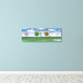 Breites Leinwand drucken vier Jahreszeiten digital (Insitu (Holzboden))