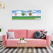 Breites Leinwand drucken vier Jahreszeiten digital (Insitu (Wohnzimmer))