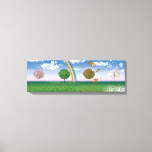 Breites Leinwand drucken vier Jahreszeiten digital (Vorderseite)