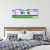 Breites Leinwand drucken vier Jahreszeiten digital (Insitu (Schlafzimmer))