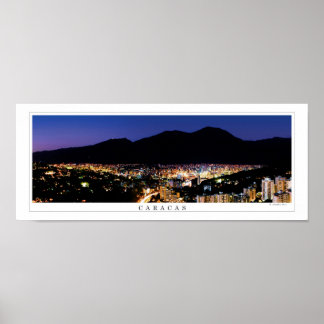 breites Panoramaposter des Berges Caracas Avila Poster