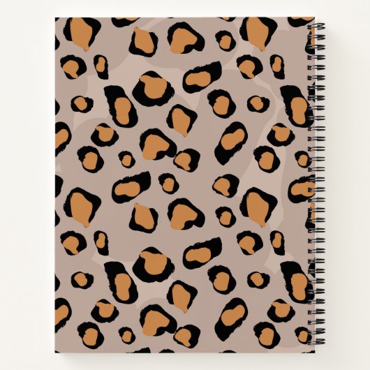 Breites Rollenband-DruckspiralNotebook Notizblock (Rückseite)