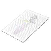 Breites Rollenpapier - Pastellpilze in Vase Boho Notizblock (angewinkelt)