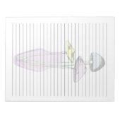 Breites Rollenpapier - Pastellpilze in Vase Boho Notizblock (Vorderseite)