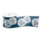 Breites Sand Dollar Navy Blue Craft Ribbon Satinband (Spule)