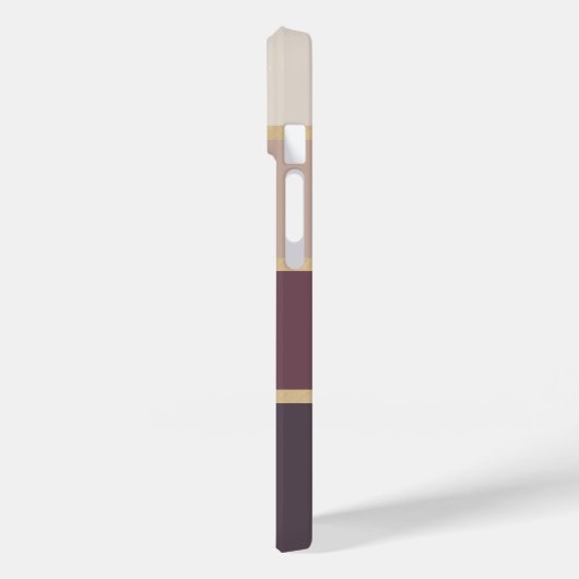 Breitgestrichener moderner Monogramm-Name Case-Mate iPhone Hülle (Rückseite / Links)