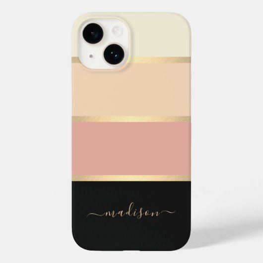 Breitgestrichener moderner Skriptname Case-Mate iPhone Hülle (Rückseite)