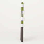 Breitgrüne horizontale Streifen Brauner Name Daisy Case-Mate iPhone Hülle (Hinten/Rechts)