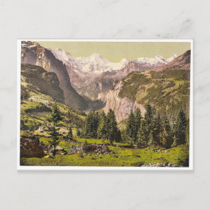 Breithorn aus Wengen, Berner Oberland, Schweiz Postkarte