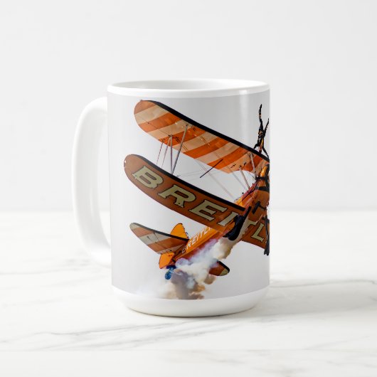 Breitling Flügel-Wanderer Kaffeetasse (Vorderseite Links)