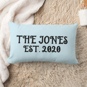 BREITNAME CUSTOM LUMBAR LIGHT BLUE PILLOW LENDENKISSEN