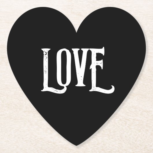 BREITPAPIER UNTERSETZER LIEBE (Vorderseite)
